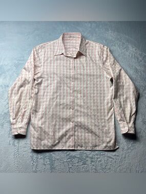 Foxcroft Wrinkle Free Long Sleeve Button Down Shirt Women’s Size 10 Pink Plaid